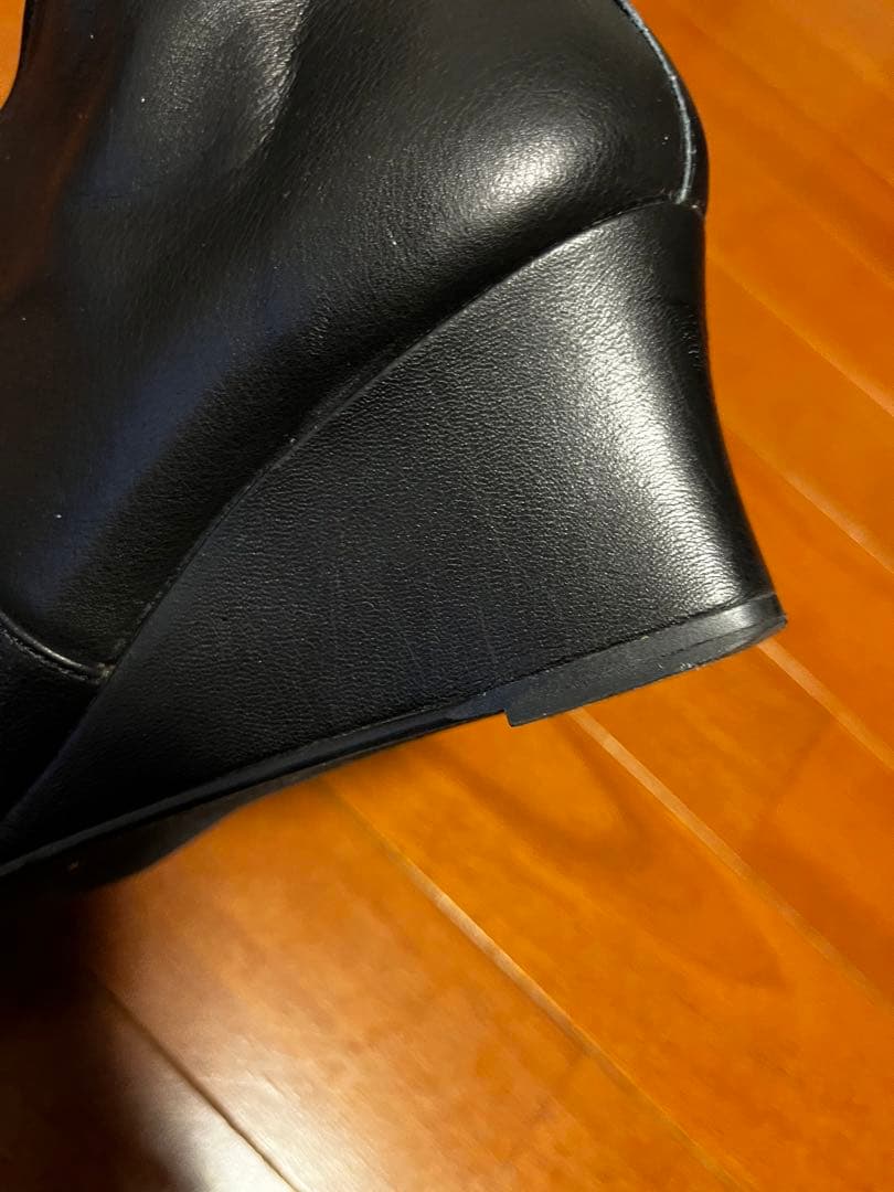 リミフゥ LIMI feu レザーショートブーツ 靴ブーティー