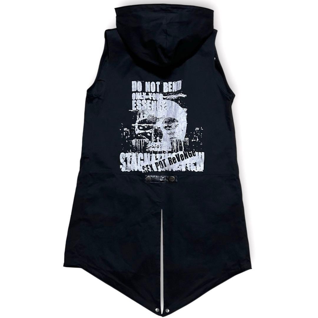 希少 SEXPOT セックスポットリベンジ レザー スタッズ パーカー ベスト