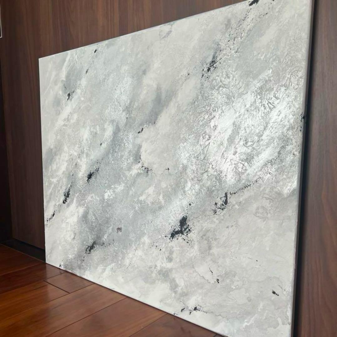 大型アート　アート　モダン　クラシック　ホワイト　シルバー　グレー　ブラック