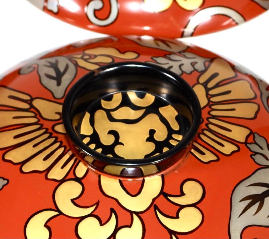 輪島塗 木製漆器 沈金 蓋椀 大吸物椀 汁椀 10客　直径17cm