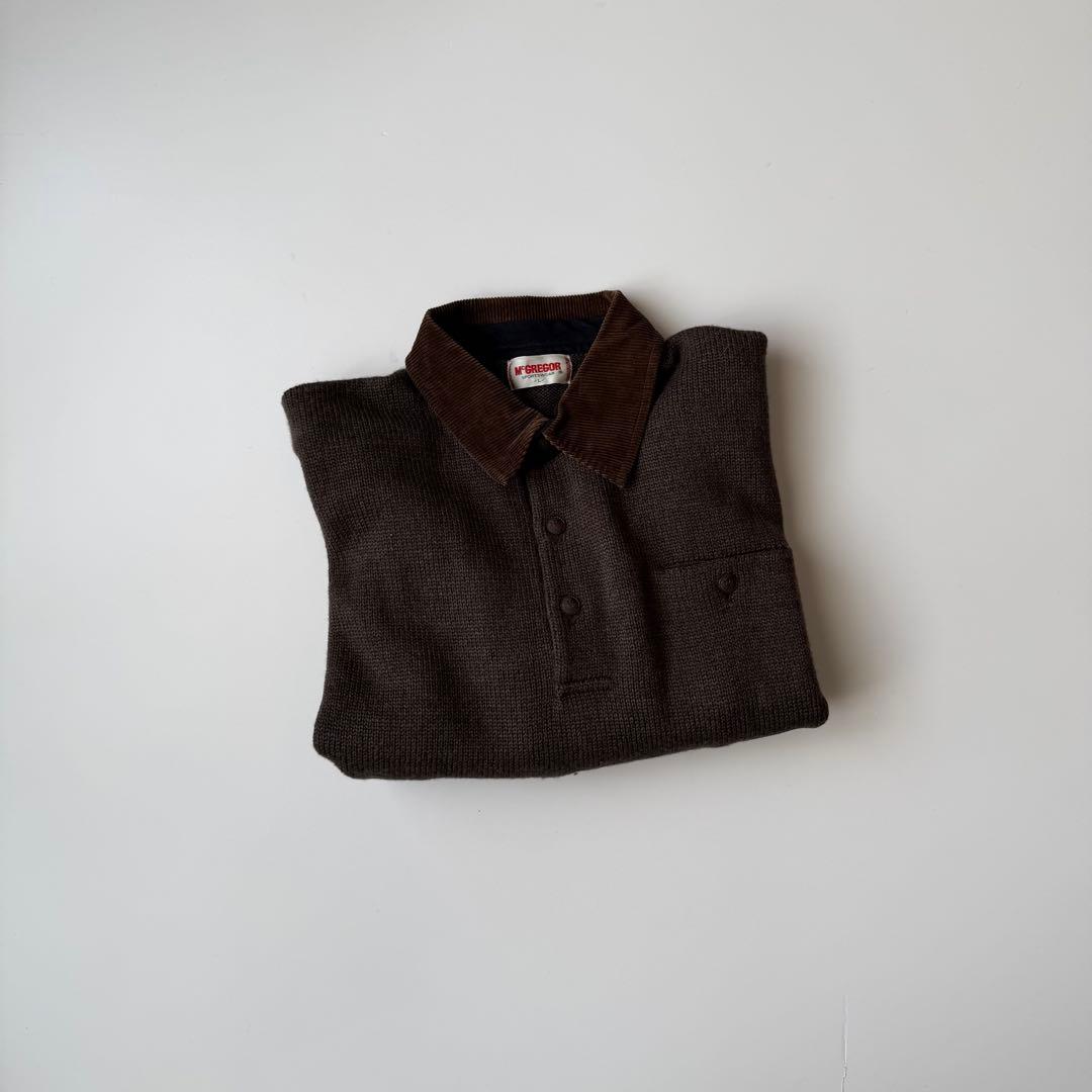 【USED】マクレガー McGREGOR エルボーパッチ ウールニット