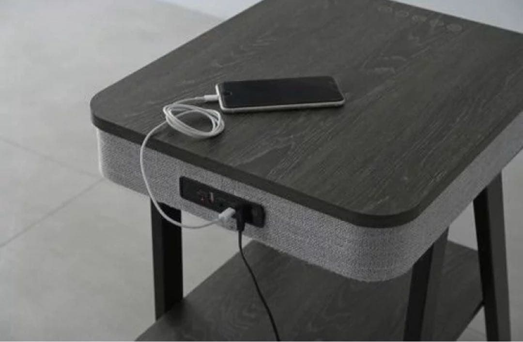 スピーカー付きサイドテーブル　ヤマゼン