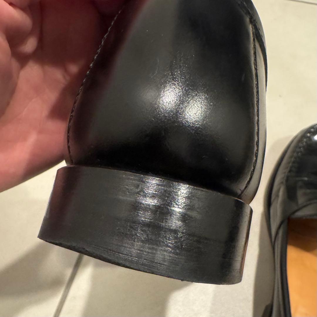 中古 POLO RALPH LAUREN 黒 レザー ローファー ラルフローレン