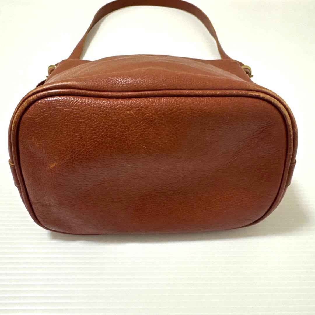 イルビゾンテ ショルダーバッグ キャメル 赤茶 レザー 牛革