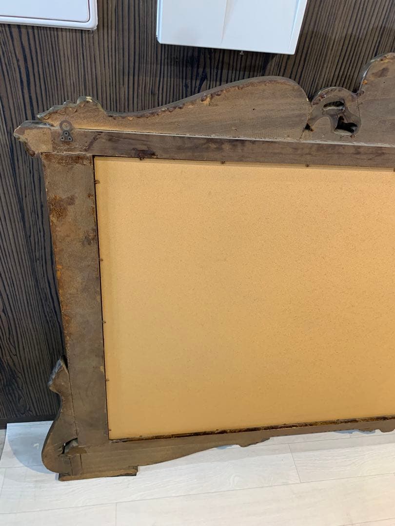 バロックスタイル 鏡 天使彫刻付き