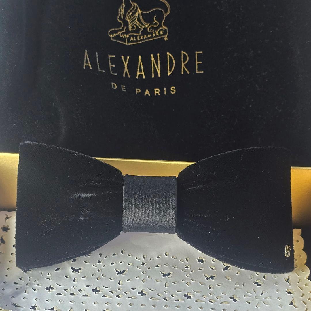 ALEXANDRE DE PARIS　かわいいリボンバレッタ　ブラック