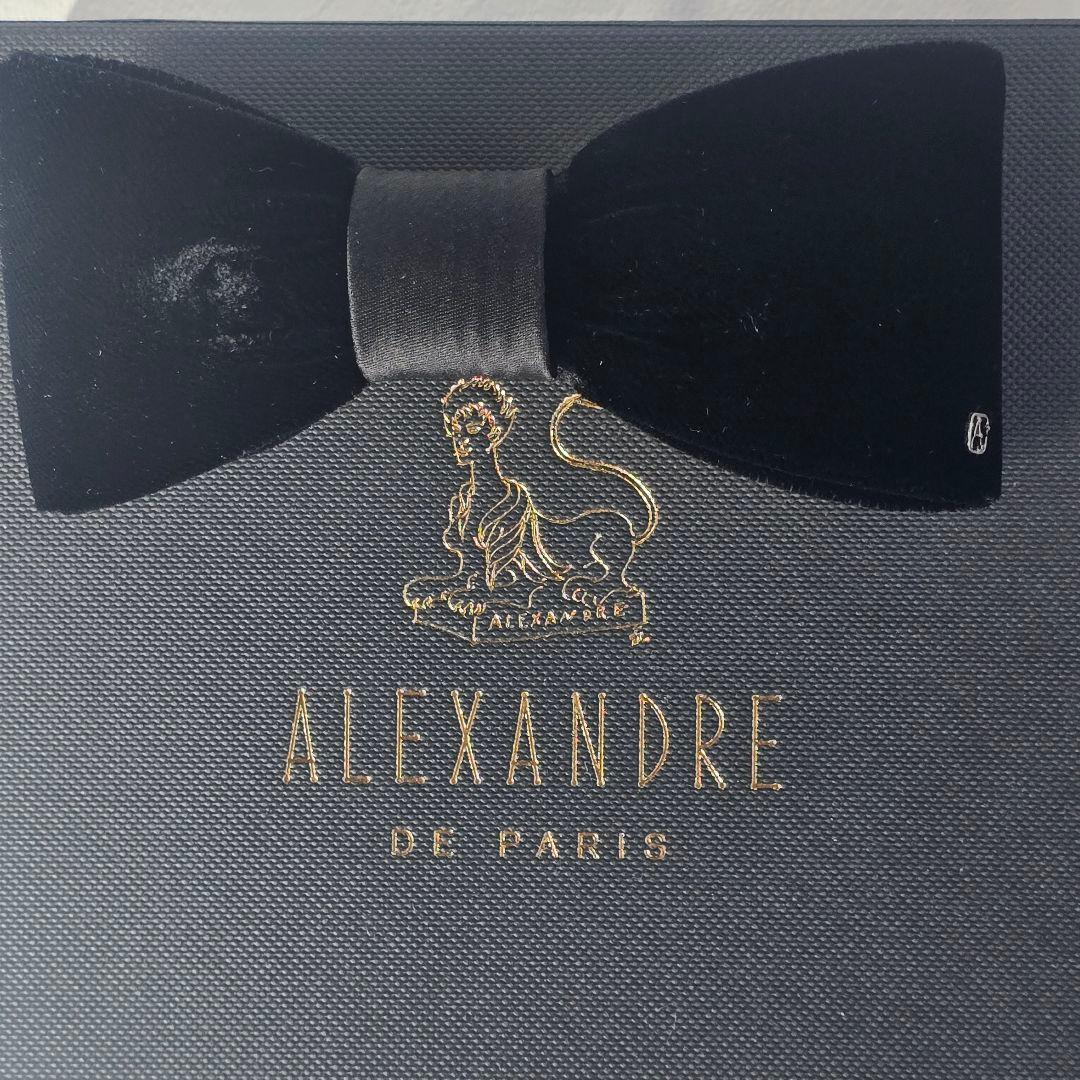 ALEXANDRE DE PARIS　かわいいリボンバレッタ　ブラック