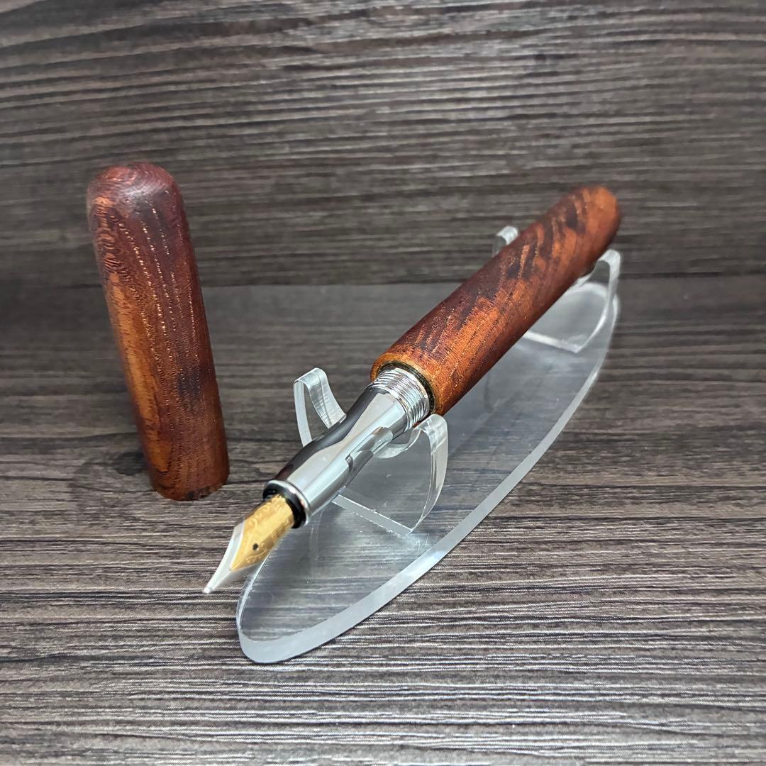 【万年筆】木の棒（欅）拭漆