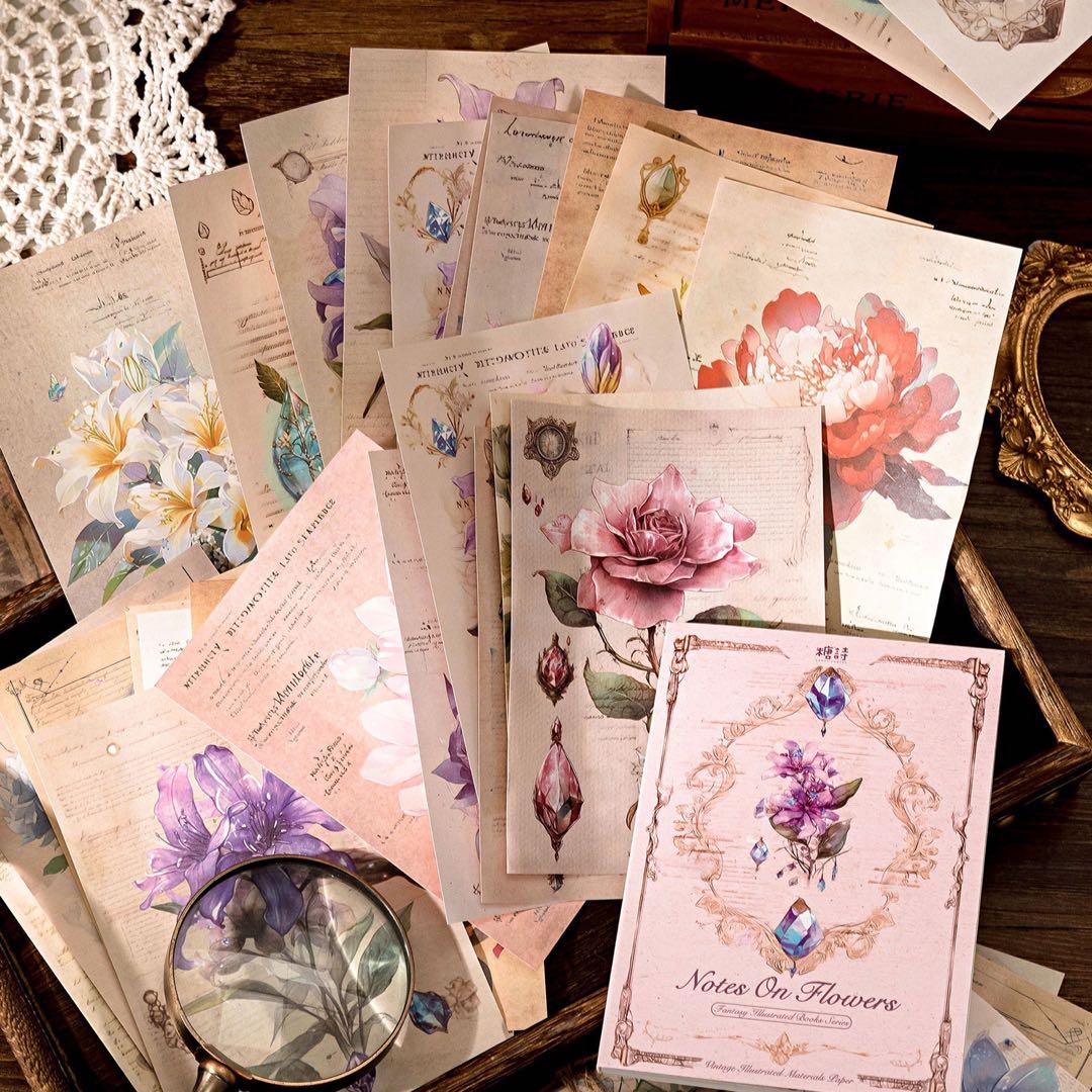 新品　幻想図鑑シリーズ　コラージュベース素材　6種　300枚