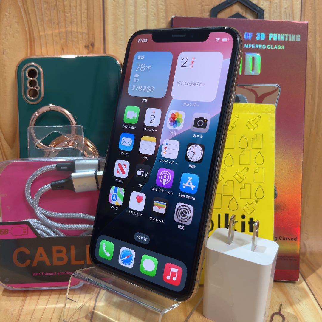 SIMフリー 本体 iPhone XS 64 GB ゴールド 520 電池新品