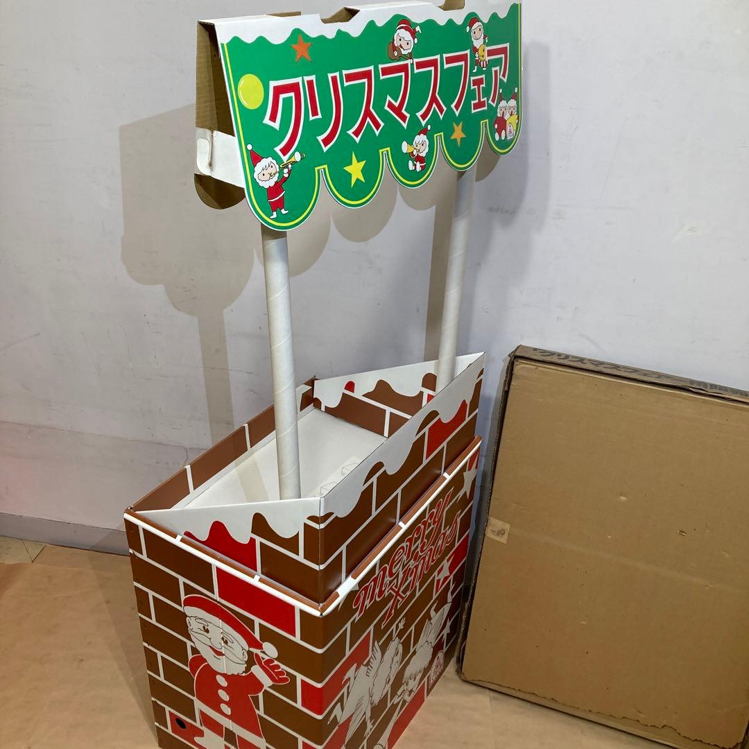 希少 くすの木 クリスマスフェア 販売台 展示 店頭ディスプレイ 昭和レトロ