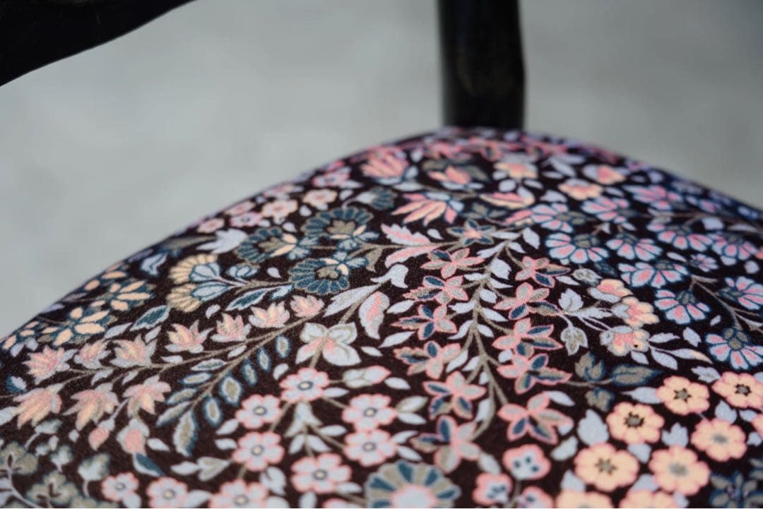 リバティ　フランス　アンティーク　チェア　ビンテージ　ナポレオンチェア　古木