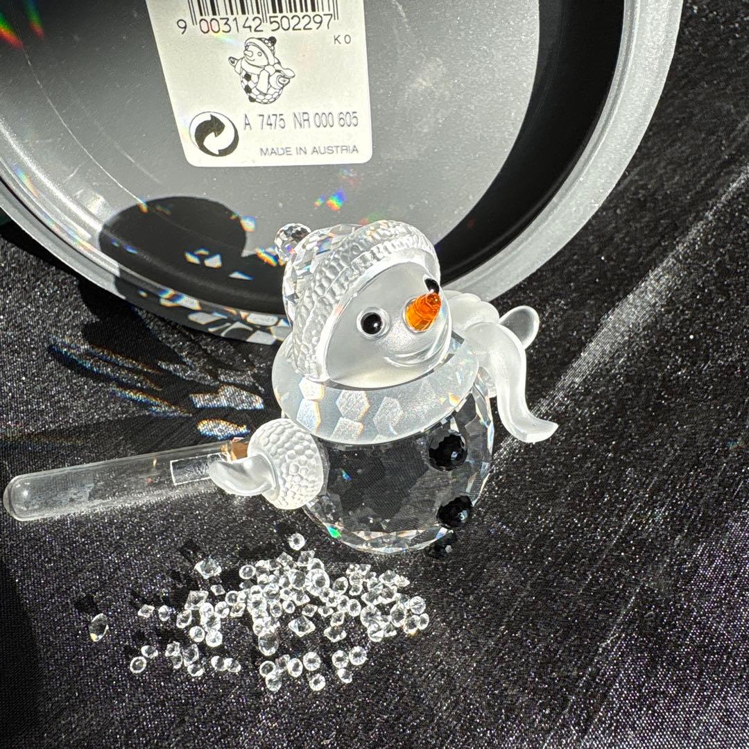 スワロフスキー　クリスタル　スノーマン　フィギュア