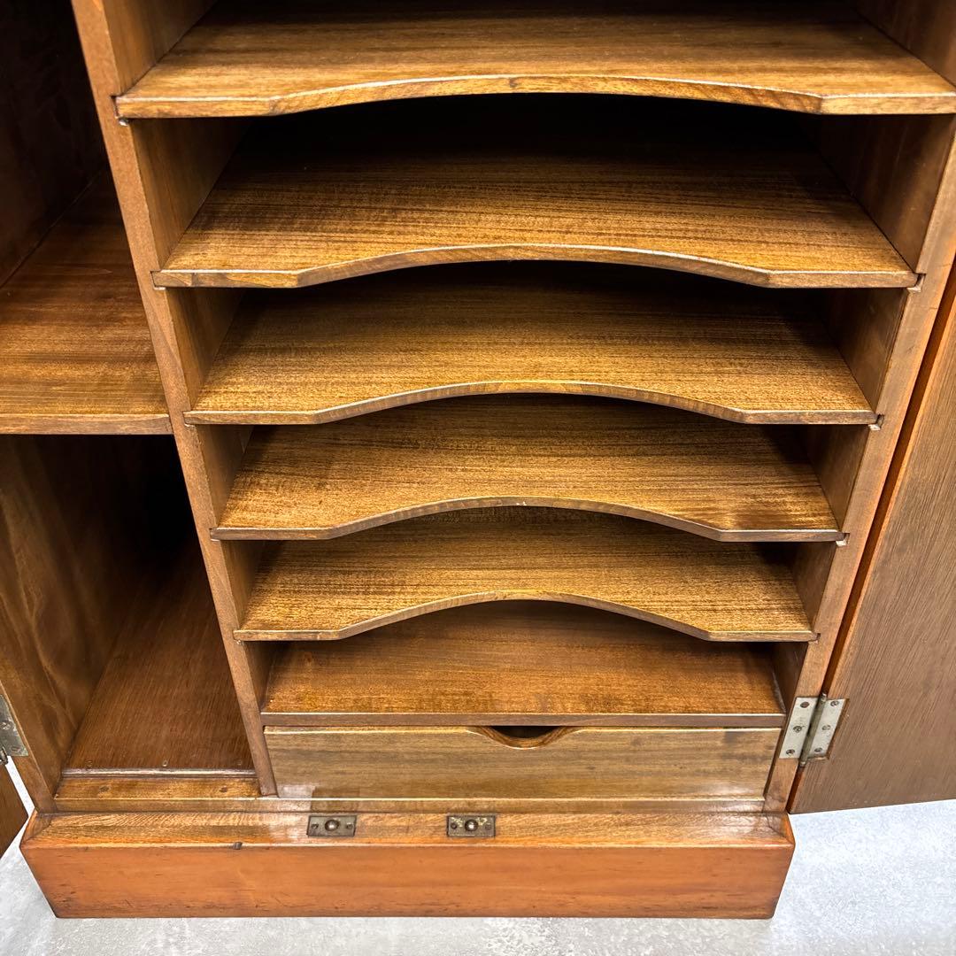 【最終値下げ】アンティーク　木製レコードラック｜ウッドラック　古家具　レコード