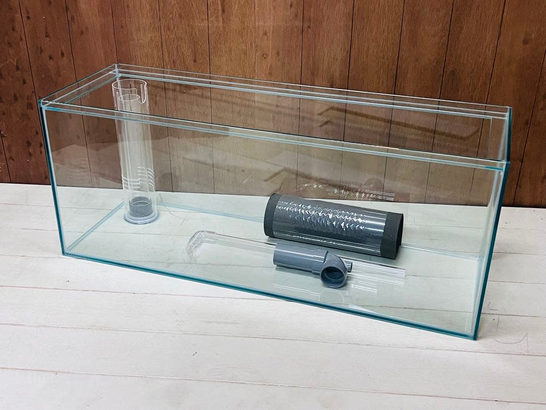 1台限定　特注仕様　900×300×360㎜ オールガラスオーバーフロー水槽