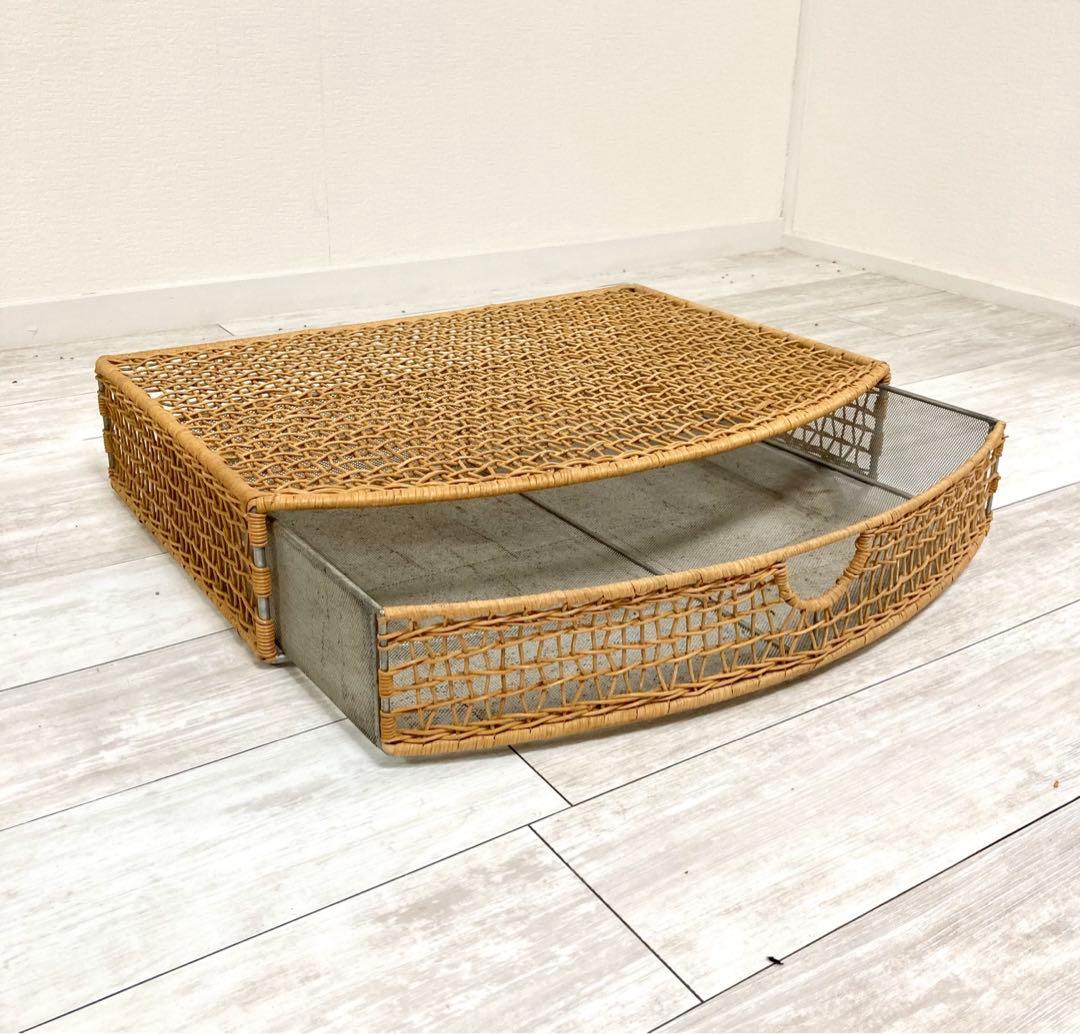 直接手渡し！アジアンウッド×ラタン セパレート ドレッサー