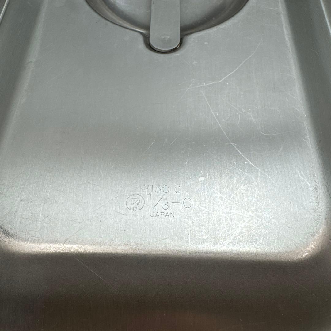 ホテルパン ステンレス製 長方形 保存容器 蓋付き 1／3サイズ 4セット