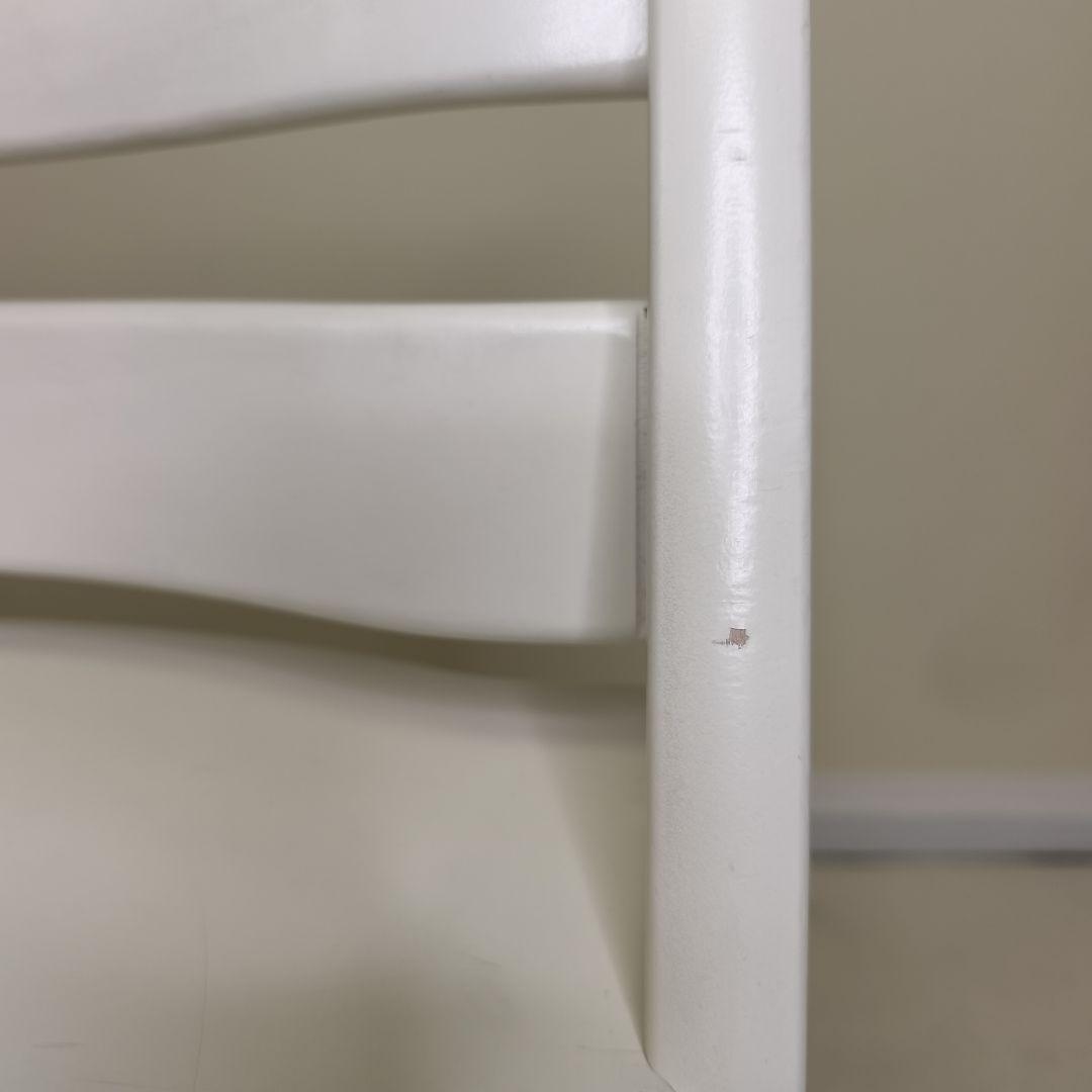 ストッケ　トリップトラップ　ホワイト　ベビーセット&トレイ付　S/N6