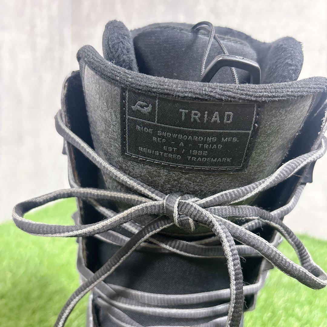 RIDE TRIAD 27.0cm スノーボードブーツ メンズ BOA ブラック