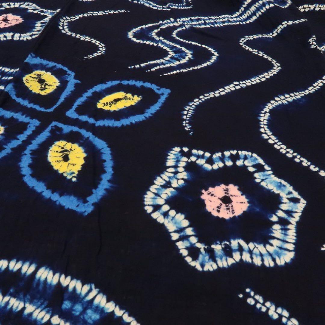 美品 有松鳴海絞り トールサイズ 高級浴衣 着物 A3148