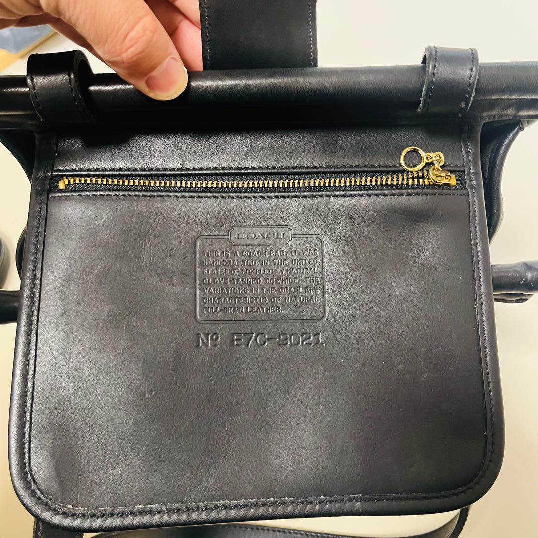 【激レア】OLD COACH USA製 ウィリスバッグ ブラック 肩掛け