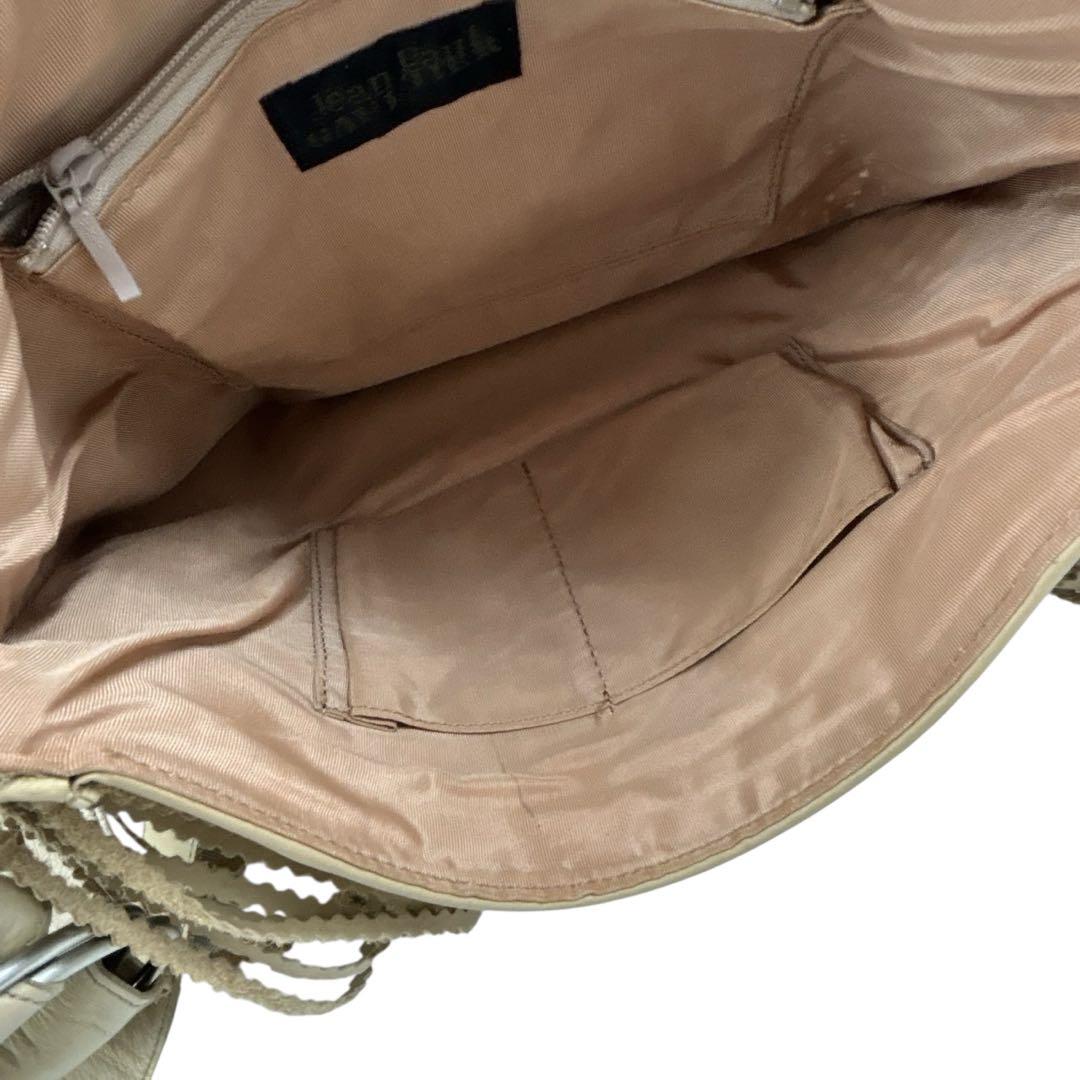 JEAN PAUL GAULTIER ショルダーバッグ 本革 フリンジ