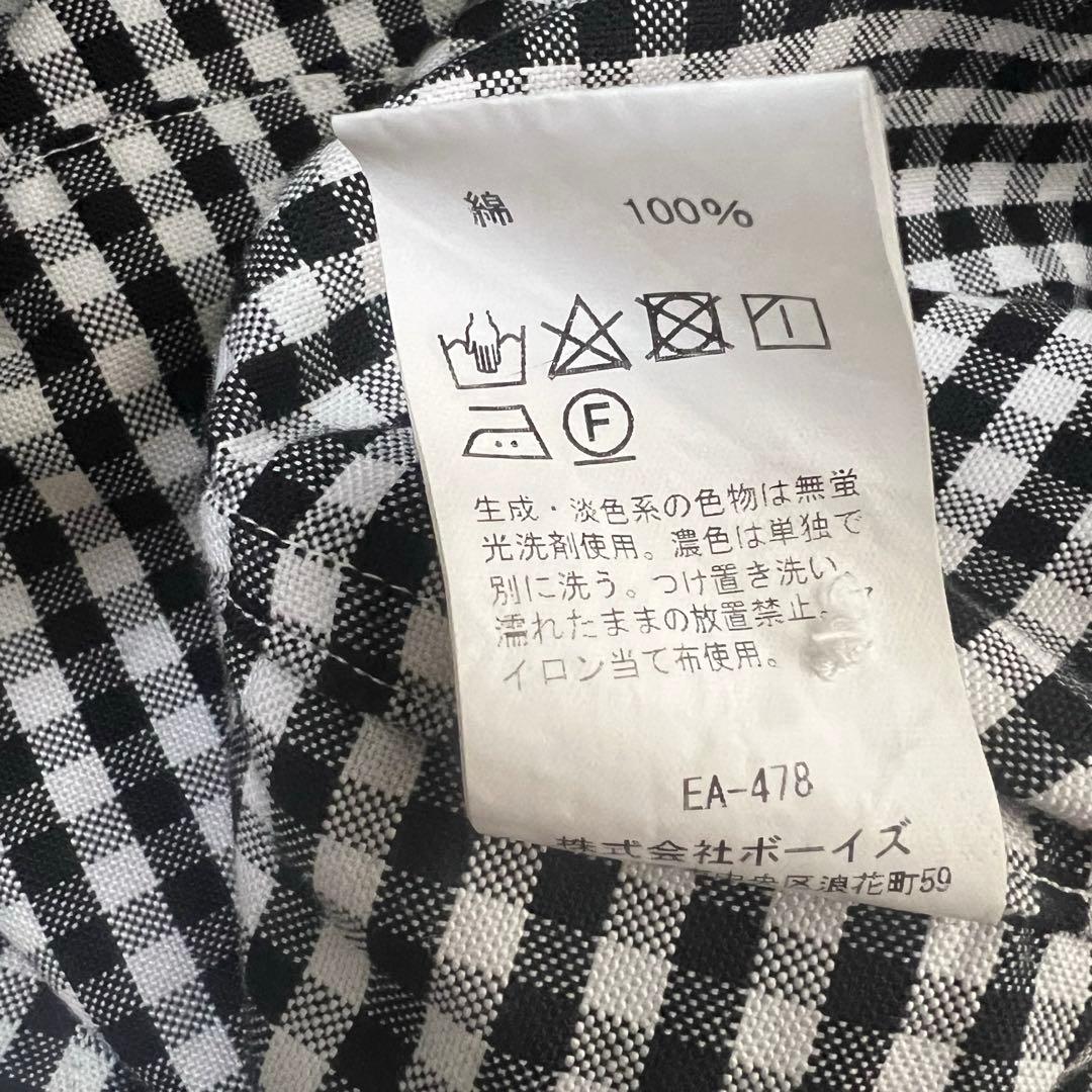 専用です極美品✨DANTONギンガムチェック プルオーバーシャツ 丸襟 長袖34