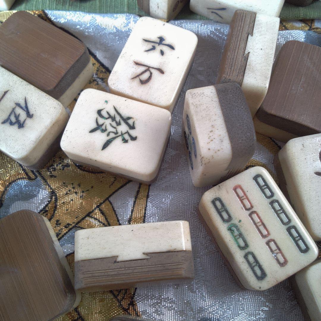 専用です。 木製麻雀牌セット 収納ボックス付き 蓋無し 汚れ