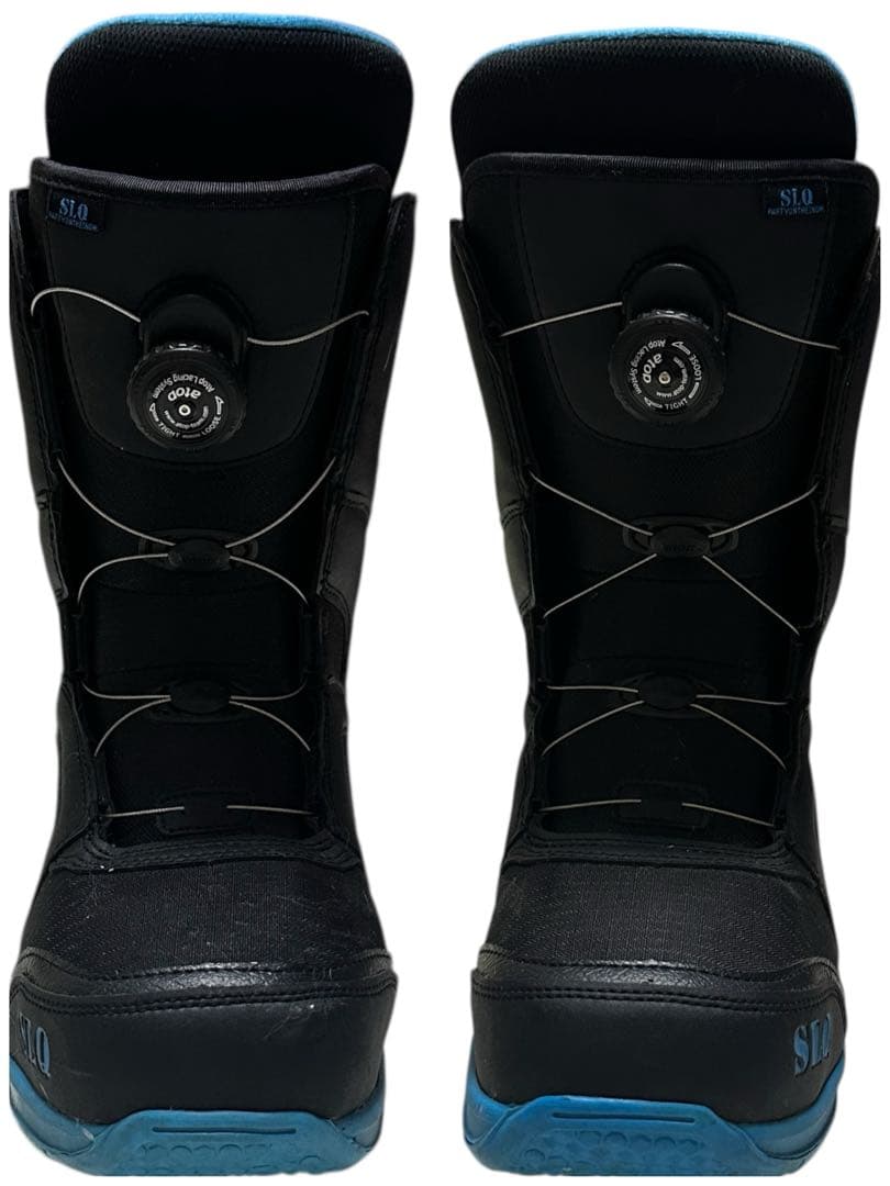 SLQ スノーボードブーツ 25〜25.5BOAダイヤル ブラック×ブルー