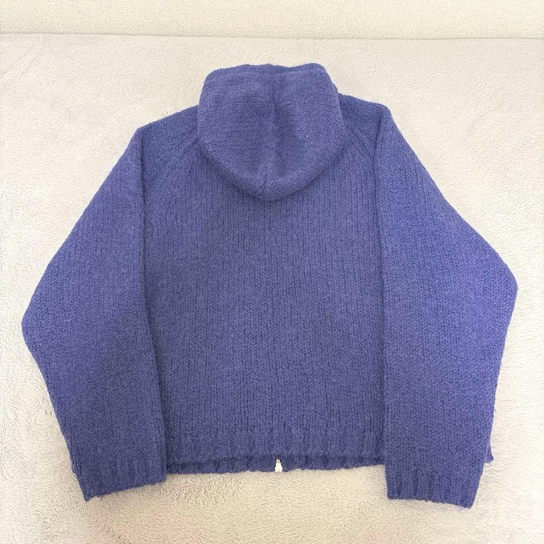 トップス STUSSY CHUNKY KNIT ZIP HOODIE XL