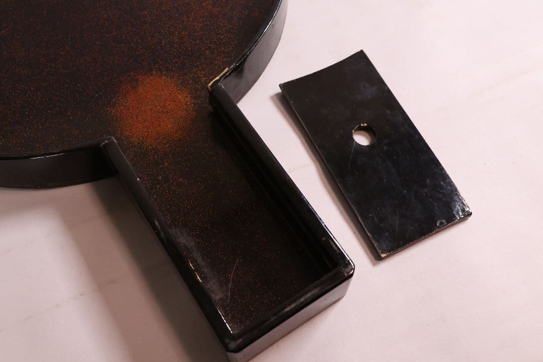 江戸期 田中伊賀守藤原吉次 松竹梅鶴亀 古鏡 和鏡 手鏡 稲家紋【MA606】