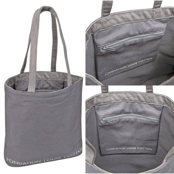 ルイヴィトン美術館パリ 限定品 エコバッグ グレー