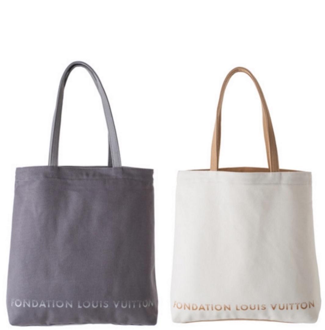 ルイヴィトン美術館パリ 限定品 エコバッグ グレー