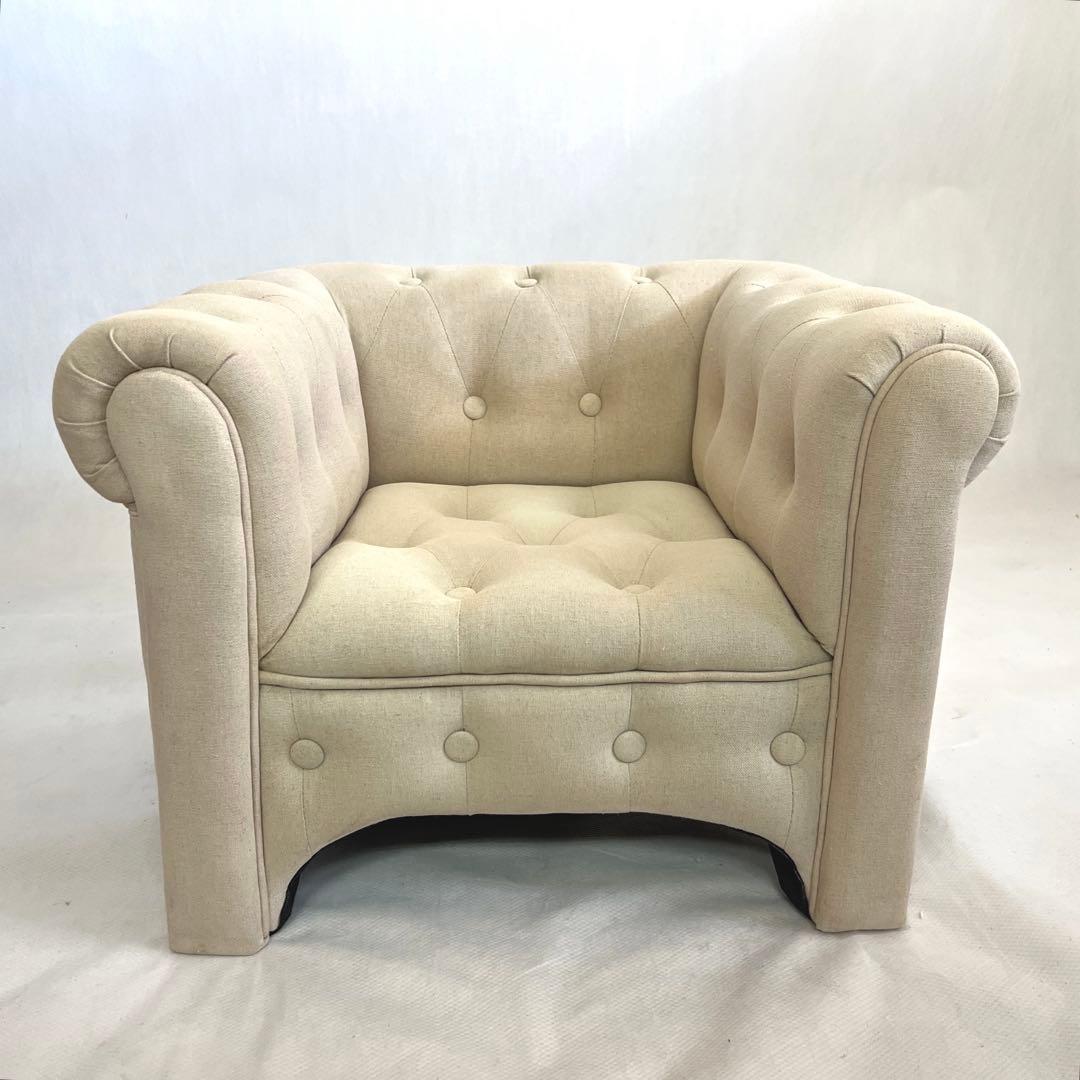 ZARA  KIDS ミニサイズソファ・リネン・アイボリー・ザラホーム