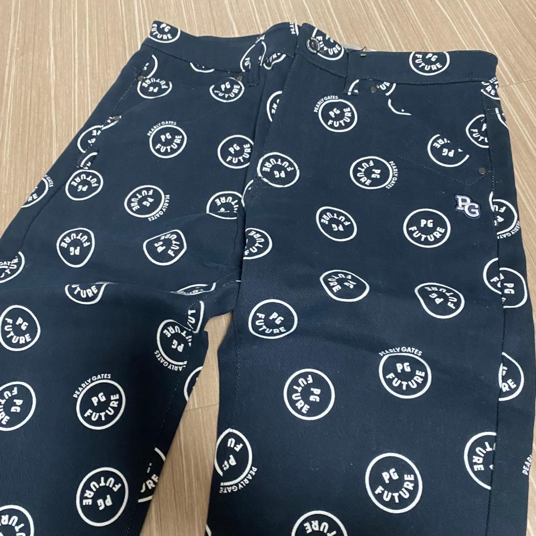 新品未使用　パーリーゲイツ　ニコちゃん柄パンツ　サイズM