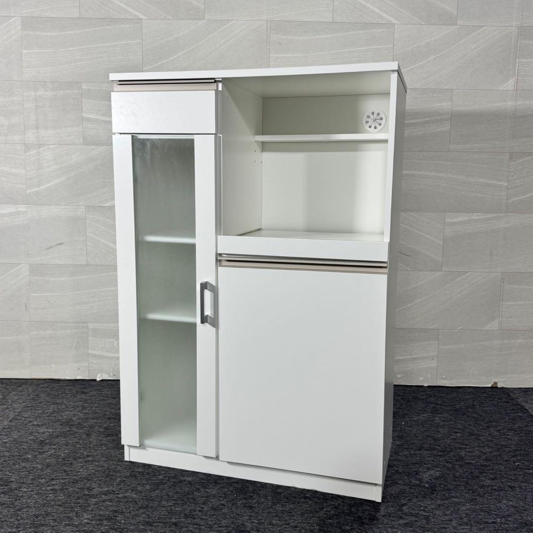 ニトリ レンジ台 食器棚 キッチンボード 幅75cm フォルムN d5242