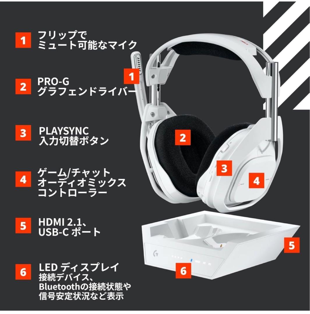 美品　Logicool ASTRO A50Xワイヤレスゲーミングヘッドセット
