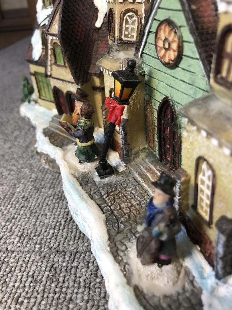 クリスマスヴィレッジ ジオラマ 電飾付