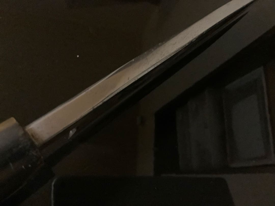 正本総本店　出刃　白鋼　刃渡192mm