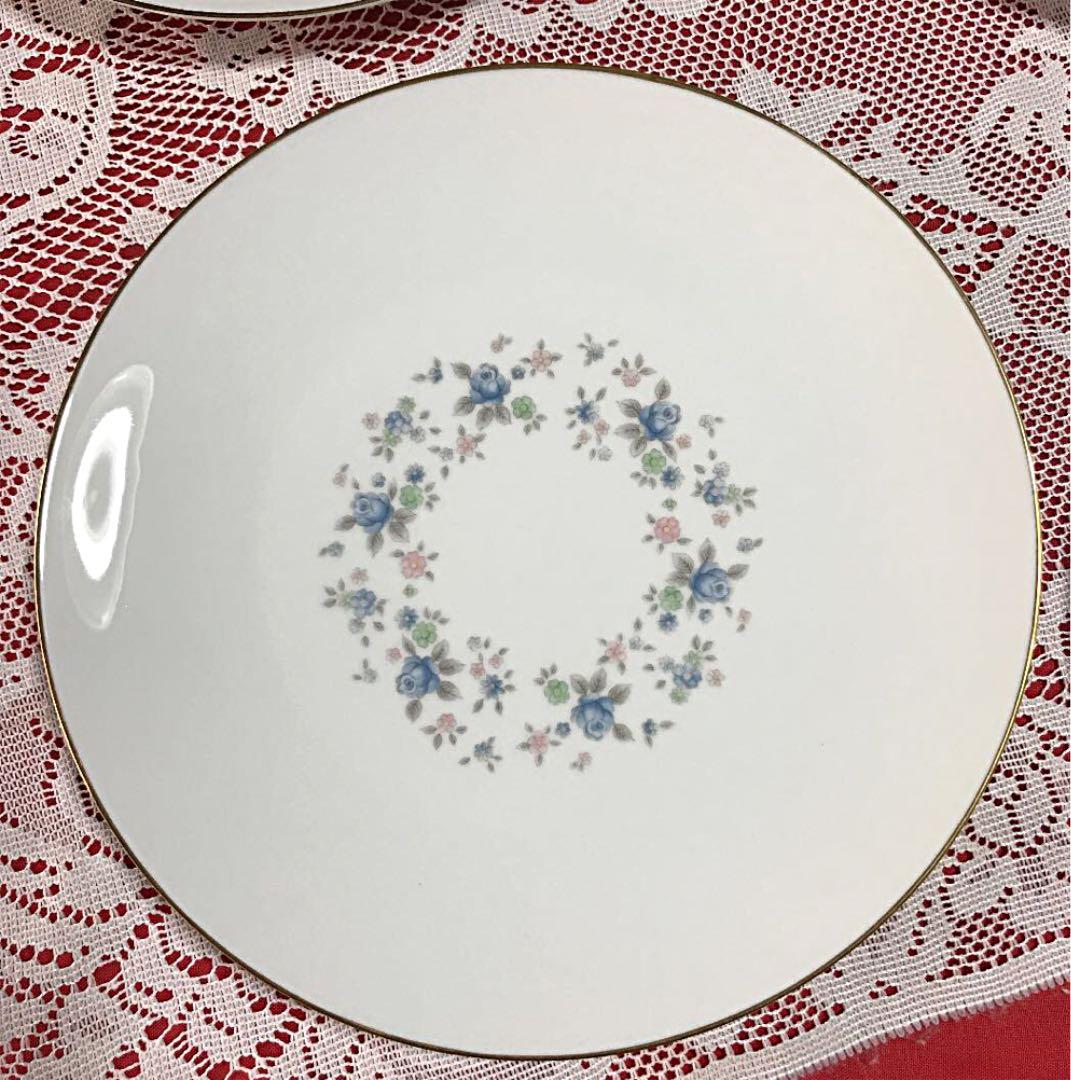 未使用　ノリタケ　日本陶器会社　1950年代　ノリタケ　フラワープレート4枚