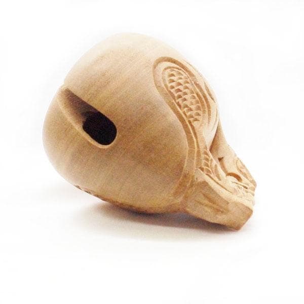 【仏壇仏具】一刀彫木魚セット　4寸