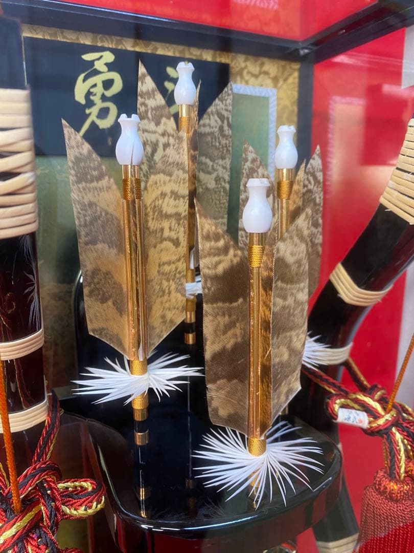 破魔弓　ガラスケース１５号・間口約２８×奥行約２４×高さ約５０㎝