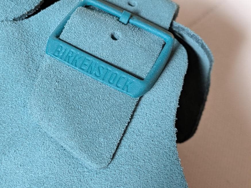 新品BIRKENSTOCK LONDONダークティール スエードレザーシューズ