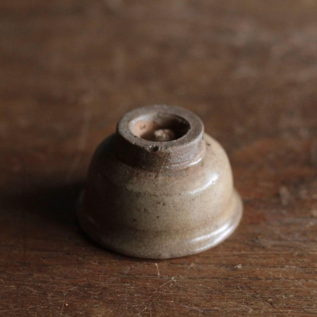 味のよい 灰釉 盃 ぐい呑み 酒器 古美術 古道具 アンティーク