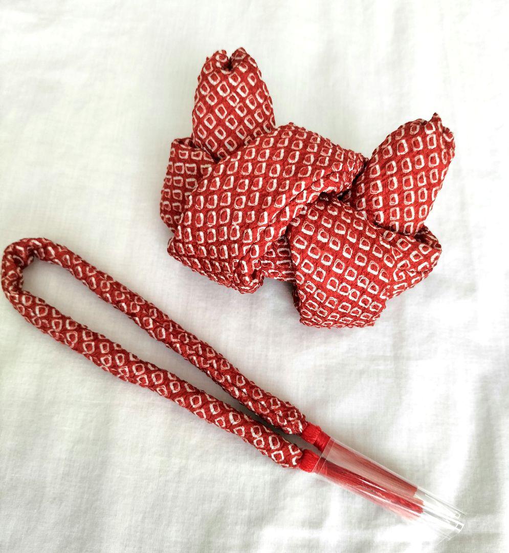 クリーニング済み　七五三　7歳　ハーフ成人式　着物　四つ身　ピンク　古典柄　糸車