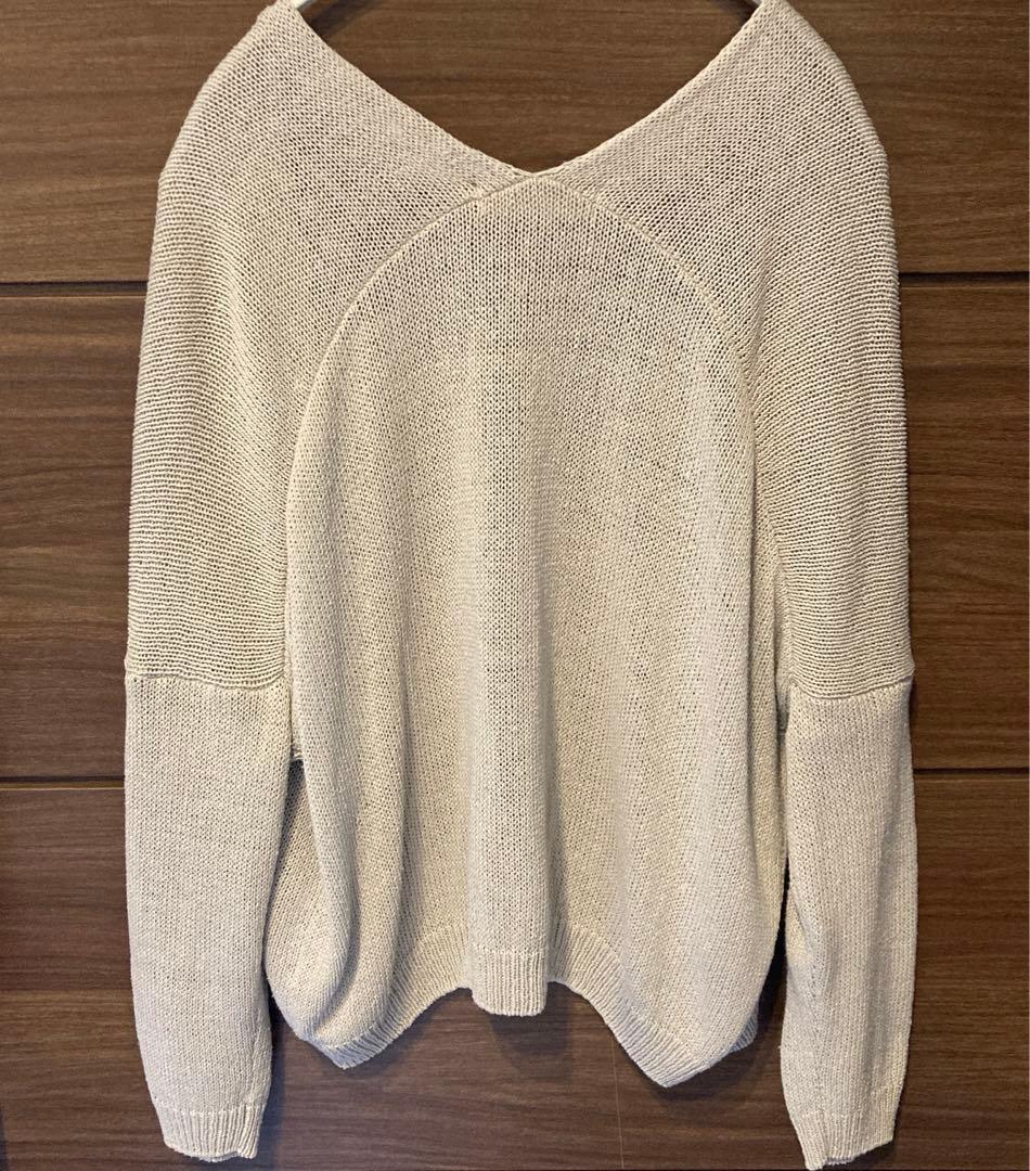 evam eva ドライシルク カーディガン シルク100% 羽織り グレージュ