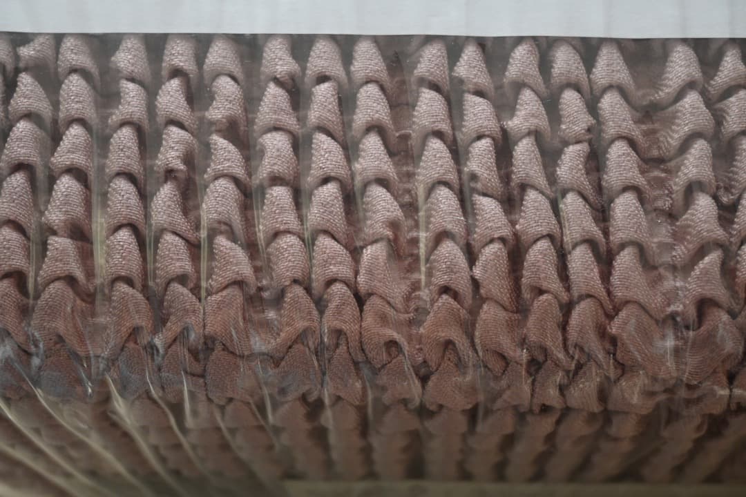 未使用品　ポンパス３人掛ソファカバー、ストレッチファブリック、ピンクベージュ