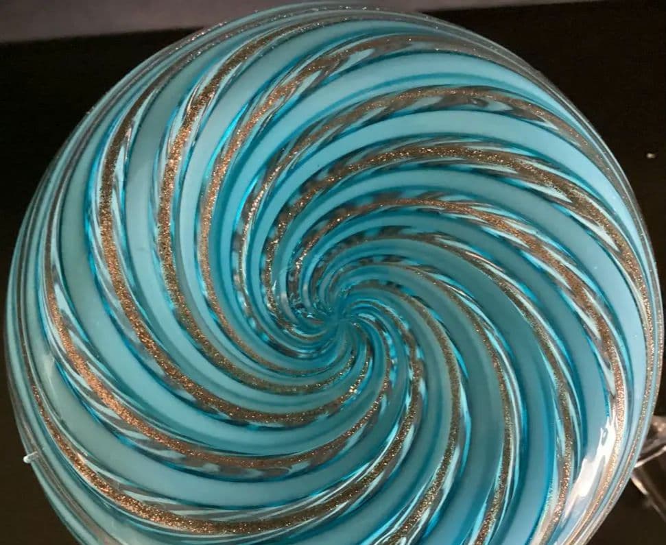 ベネチアンガラス　イタリア　大型　ムラーノガラス　ボトル H26cm