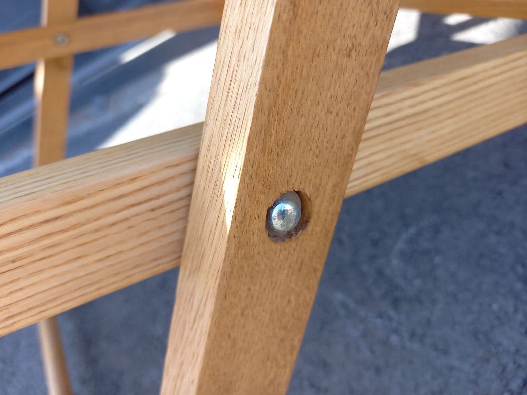 1960年代　アンティーク　帆布　オーク　フレーム　ロッキングチェア