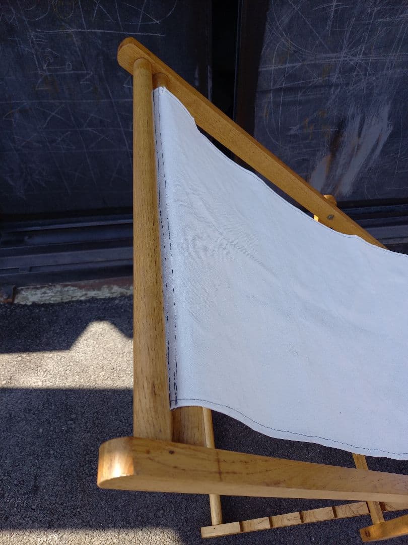 1960年代　アンティーク　帆布　オーク　フレーム　ロッキングチェア